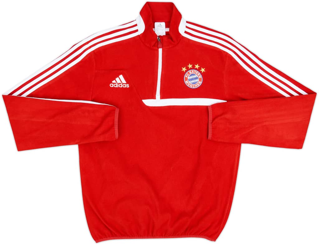 2013-14 Bayern Munich adidas 1/4 Zip Fleece Top - 9/10 - (M)