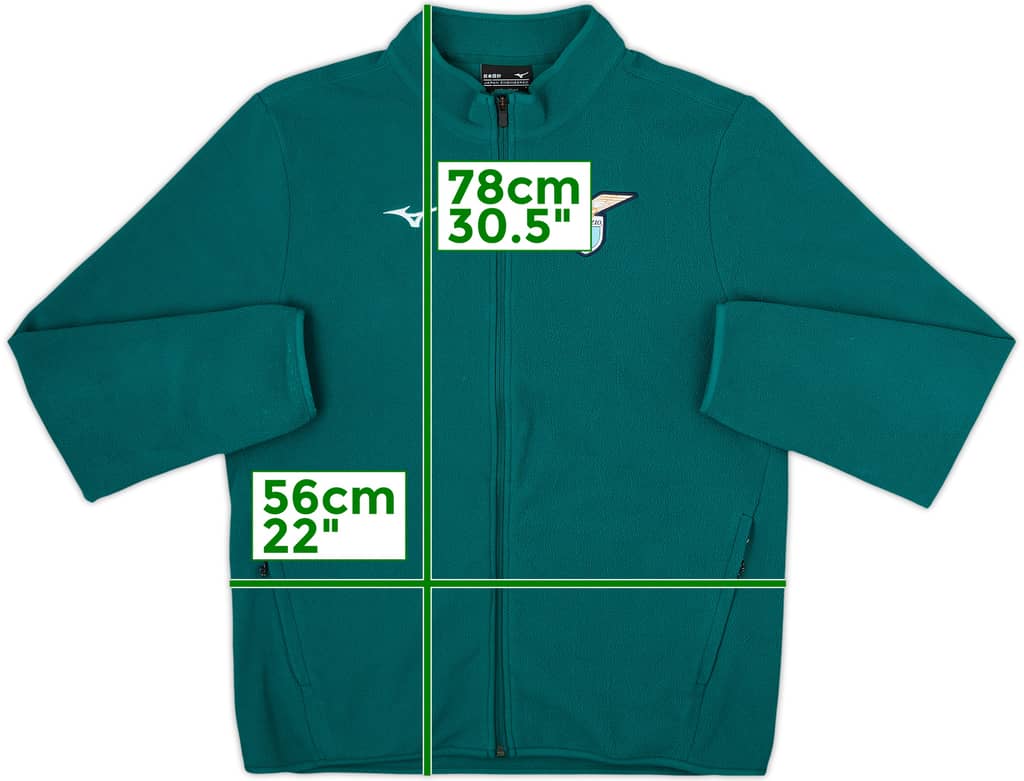 2022-23 Lazio Mizuno Fleece Track Jacket - 8/10 - (L)