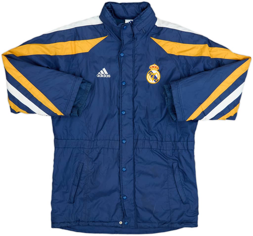 1998-99 Real Madrid adidas Padded Bench Coat - 5/10 - (M)