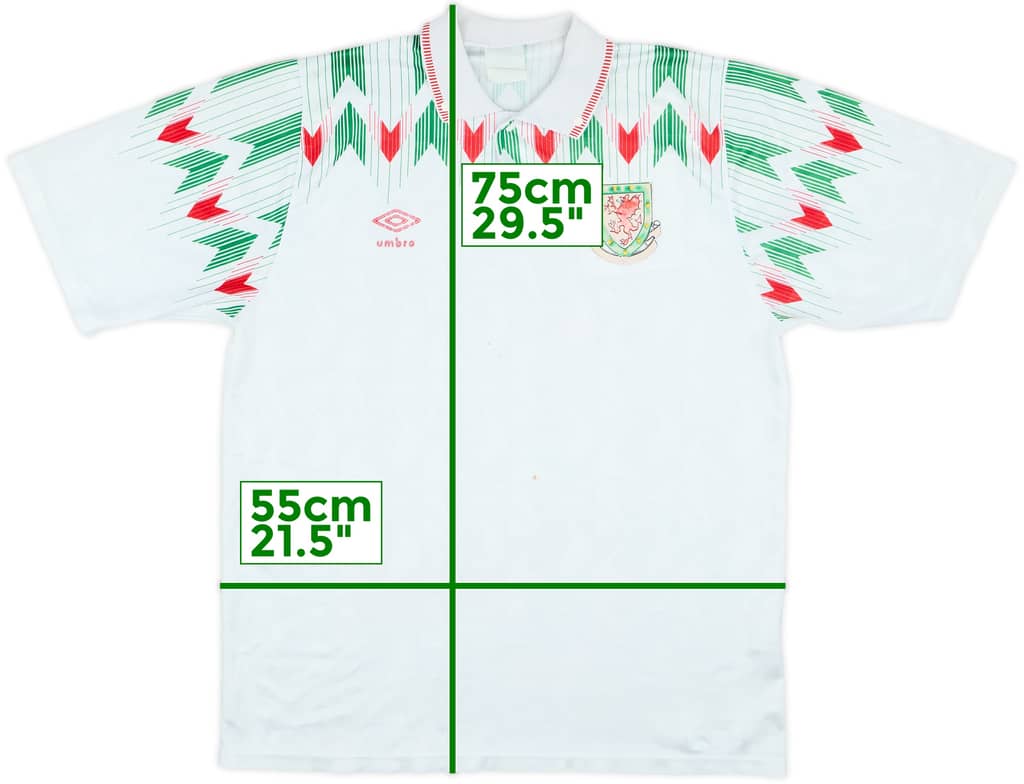 1990-92 Wales Away Shirt - 4/10 - (L)