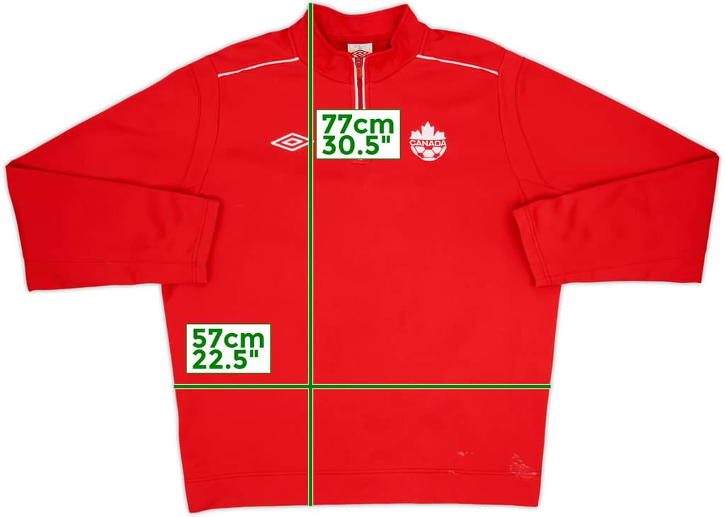2012-13 Canada Umbro 1/4 Zip Drill Top - 6/10 - (L)