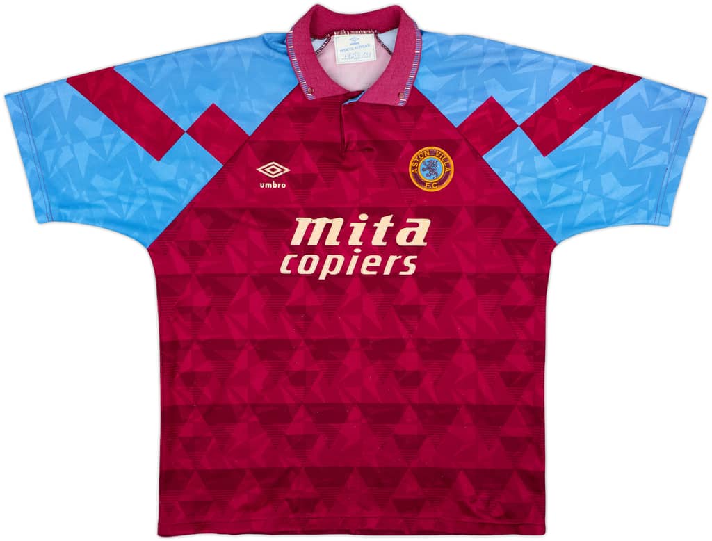 1990-92 Aston Villa Home Shirt - 7/10 - (XL)