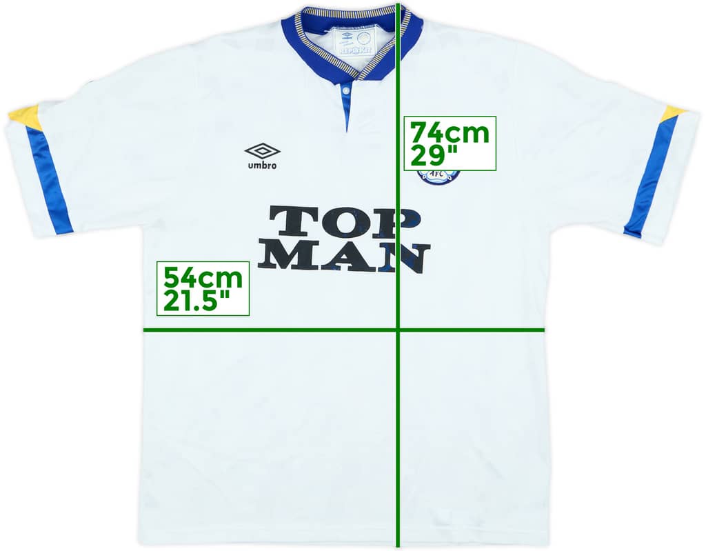 1990-91 Leeds United Home Shirt - 6/10 - (L)