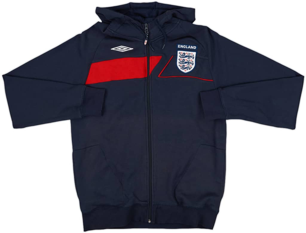 2007-09 England Umbro Hooded Track Jacket - 9/10 - (M)