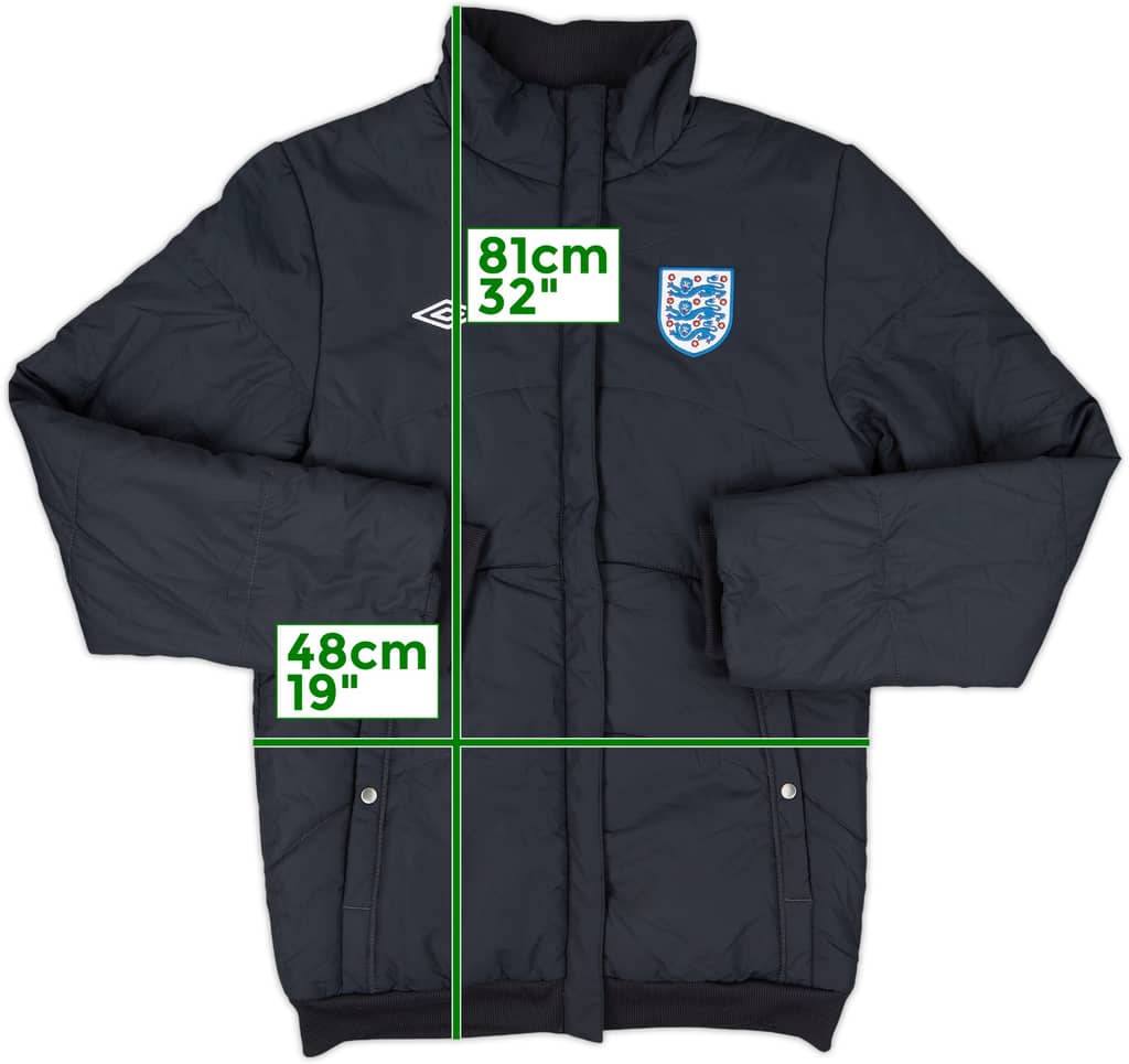 2010-11 England Umbro Padded Bench Coat - 8/10 - (Women's XL)