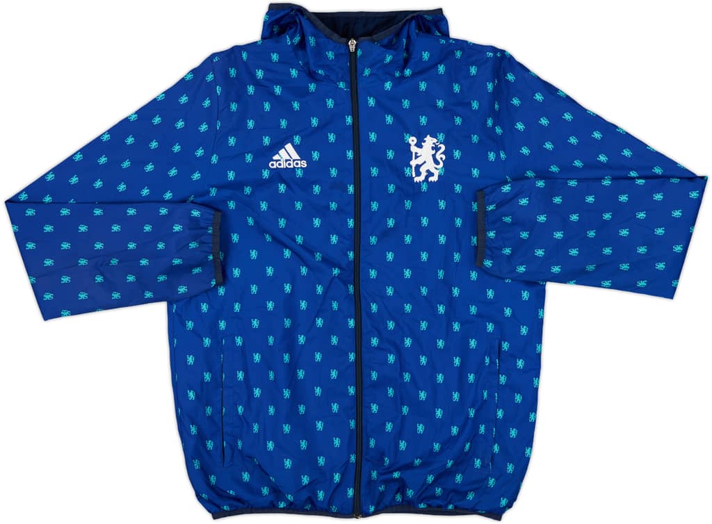 2015-16 Chelsea adidas Hooded Track Jacket - 8/10 - (S)