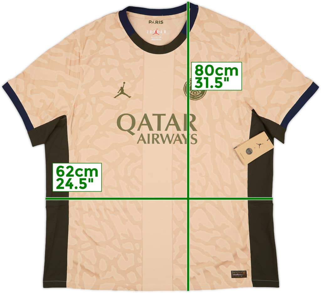 2023-24 Paris Saint-Germain Authentic Fourth Shirt (XXL)