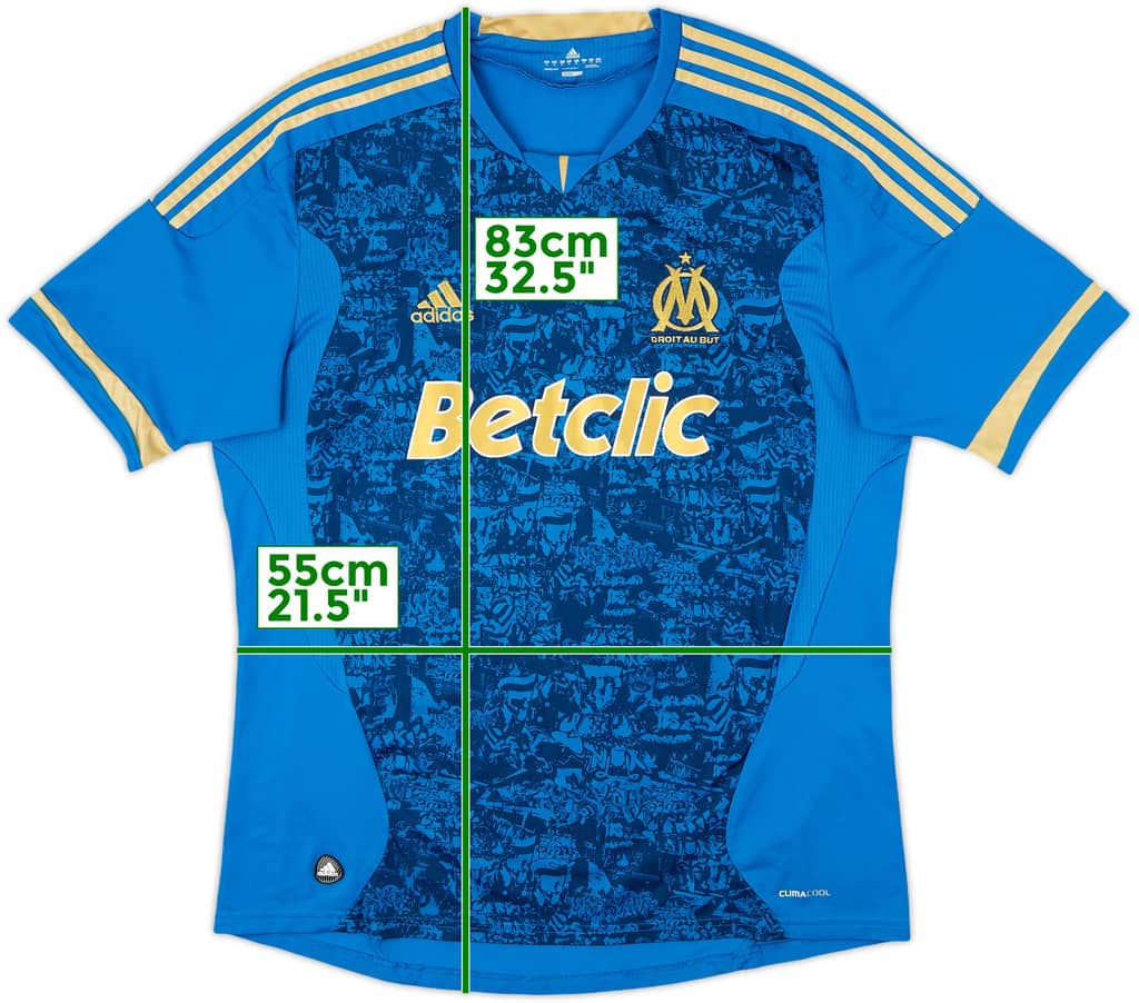 2011-12 Olympique Marseille Away Shirt - 6/10 - (XL)