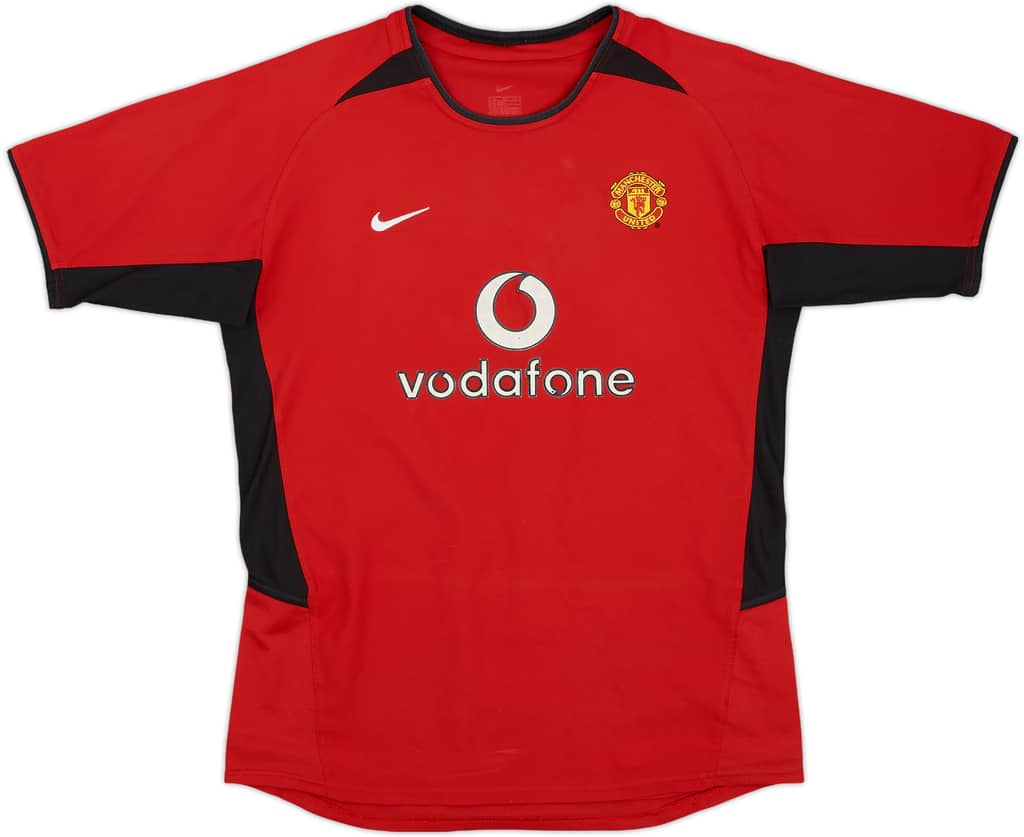 2002-04 Manchester United Home Shirt - 8/10 - (XL.Boys)