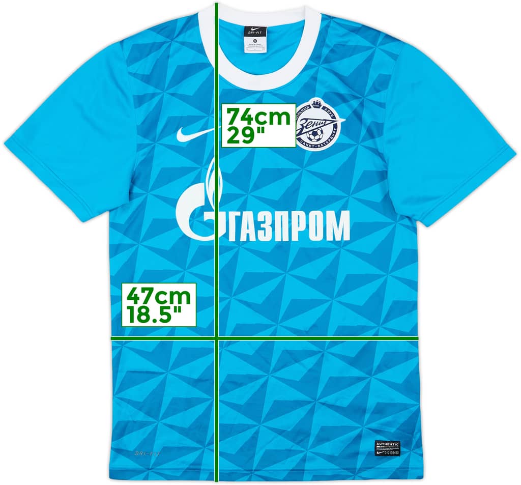 2011-12 Zenit St. Petersburg Basic Home Shirt - 9/10 - (S)