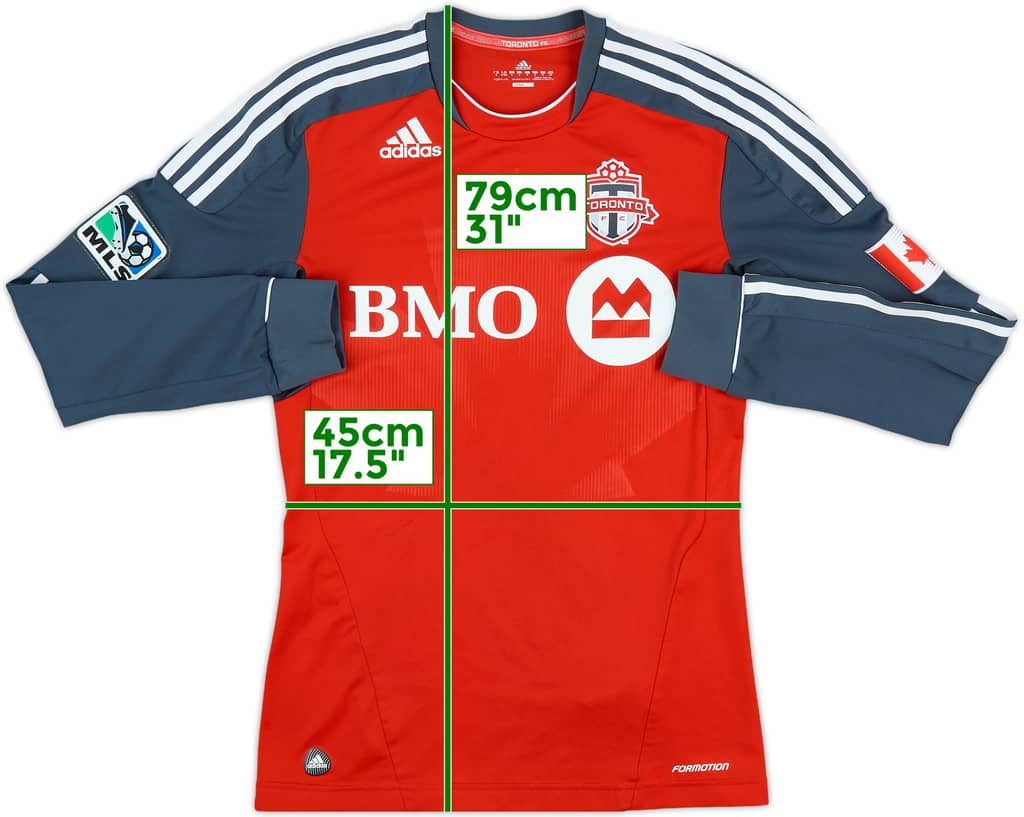 2011-13 Toronto FC Player Issue Home L/S Shirt - 9/10 - (S)