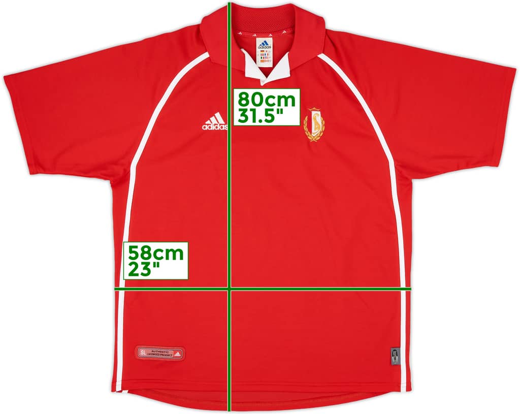 2001-02 Standard Liege Home Shirt - 9/10 - (L)