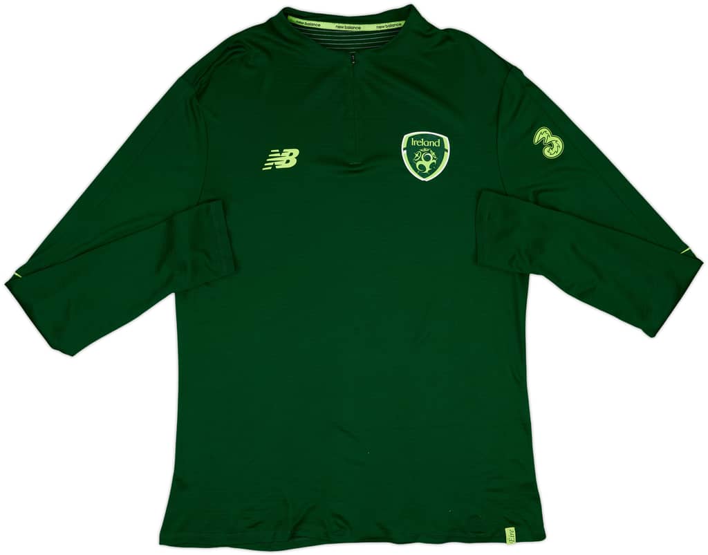 2018-19 Ireland New Balance 1/4 Zip Training Top - 8/10 - (XXL)