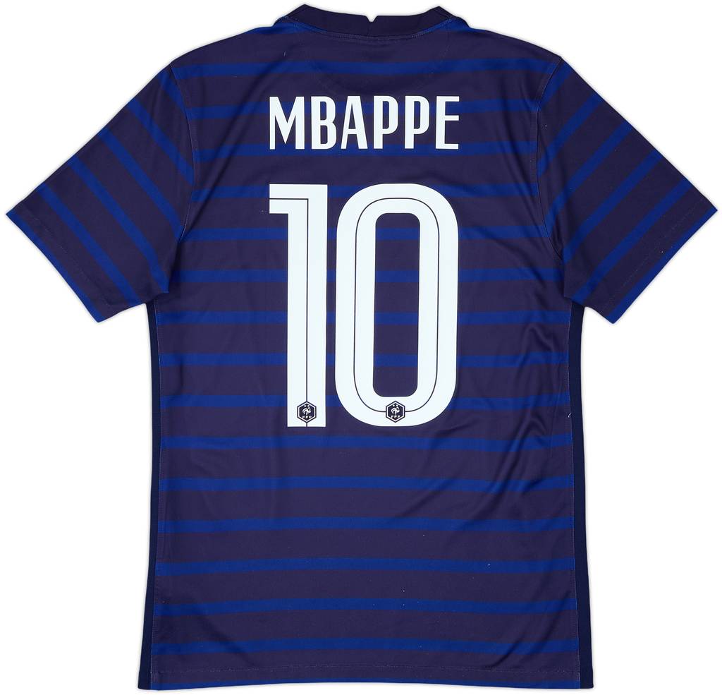 2020-21 France Home Shirt Mbappe #10 - 7/10 - (S)
