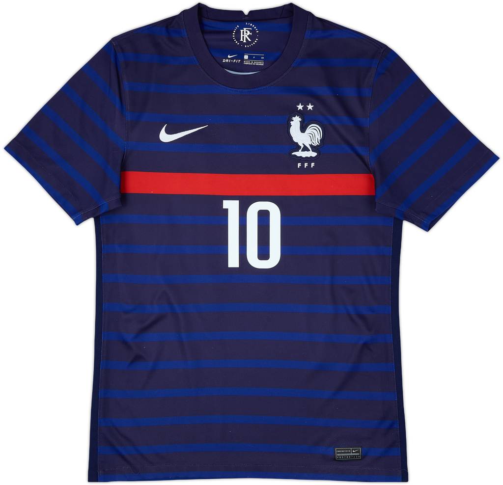 2020-21 France Home Shirt Mbappe #10 - 7/10 - (S)