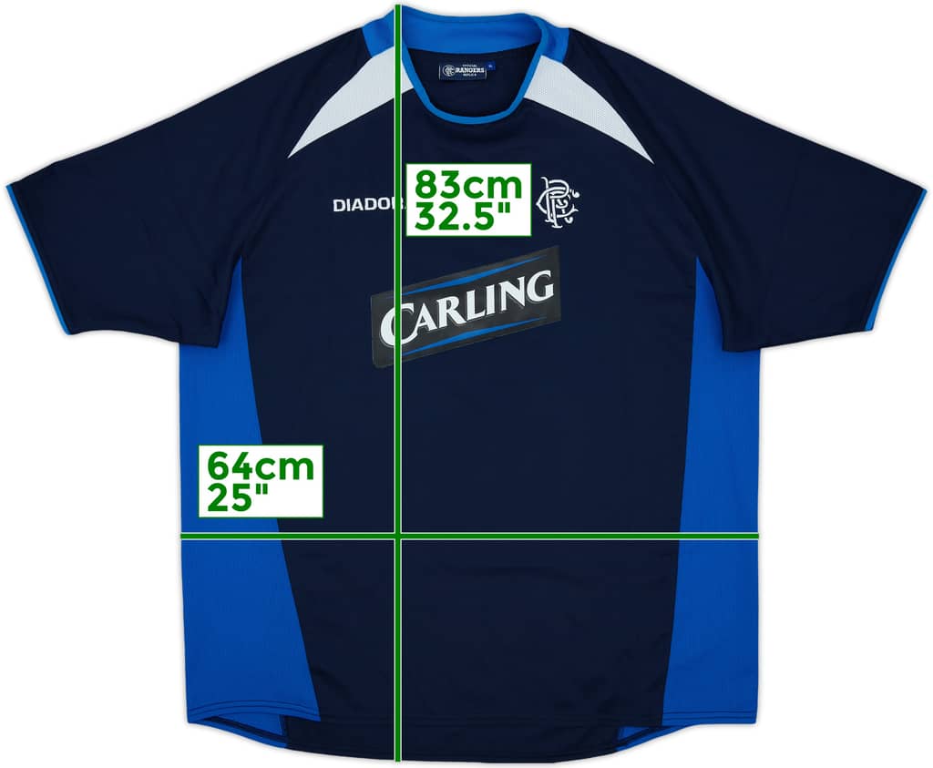 2004-05 Rangers Diadora Training Shirt - 8/10 - (XL)
