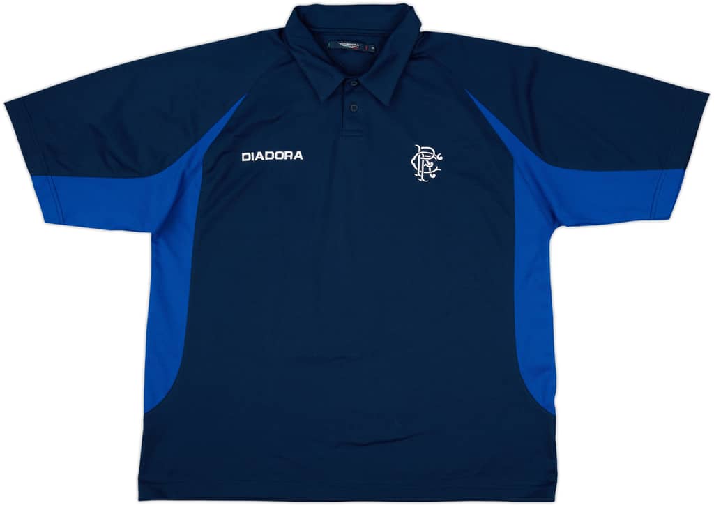 2002-03 Rangers Diadora Polo Shirt - 9/10 - (XL)