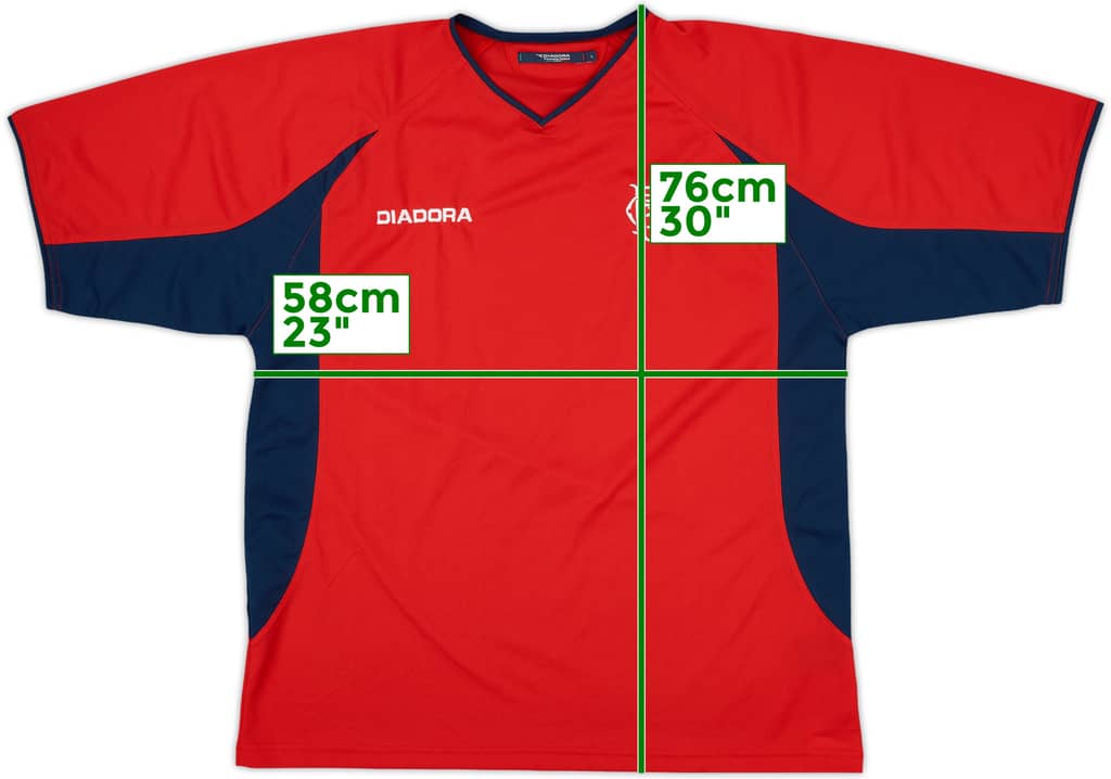 2002-03 Rangers Diadora Training Shirt - 9/10 - (L)