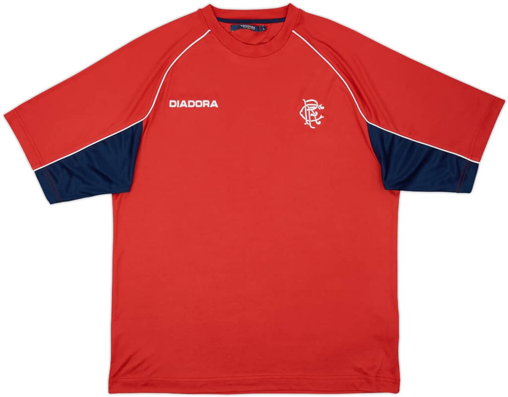 2002-03 Rangers Diadora Training Shirt - 7/10 - (L)