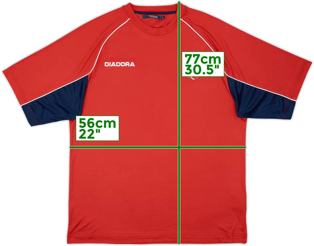 2002-03 Rangers Diadora Training Shirt - 7/10 - (L)