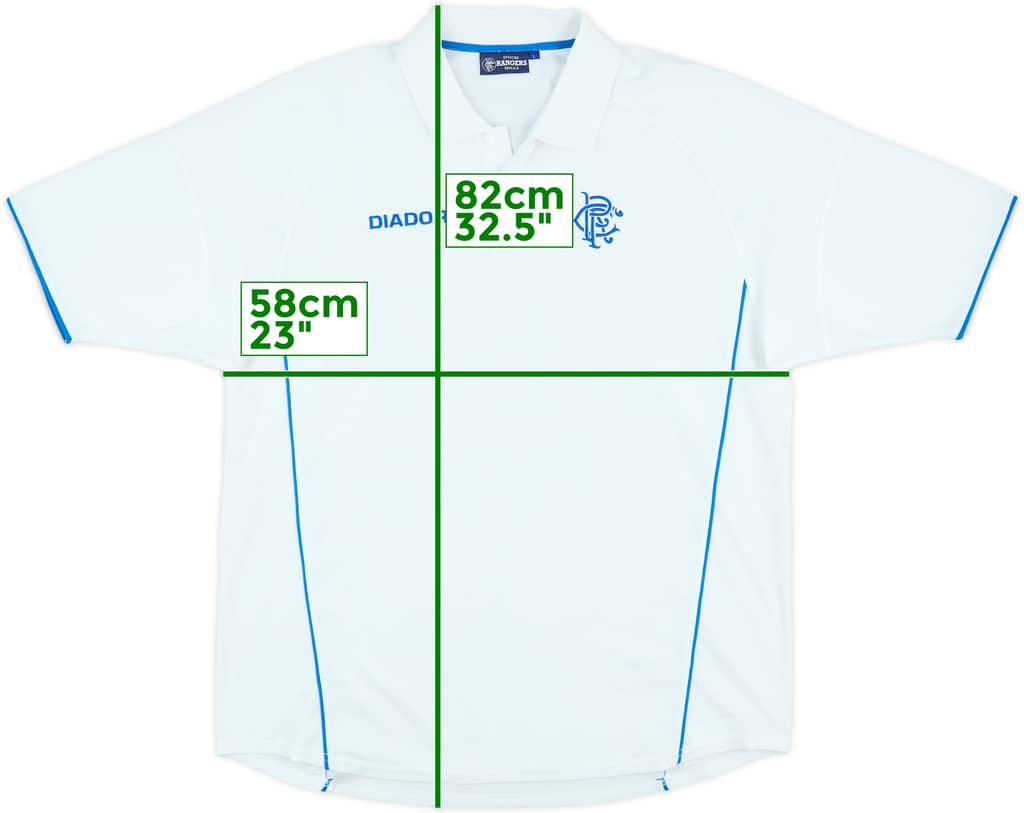 2002-03 Rangers Diadora Polo Shirt - 10/10 - (L)