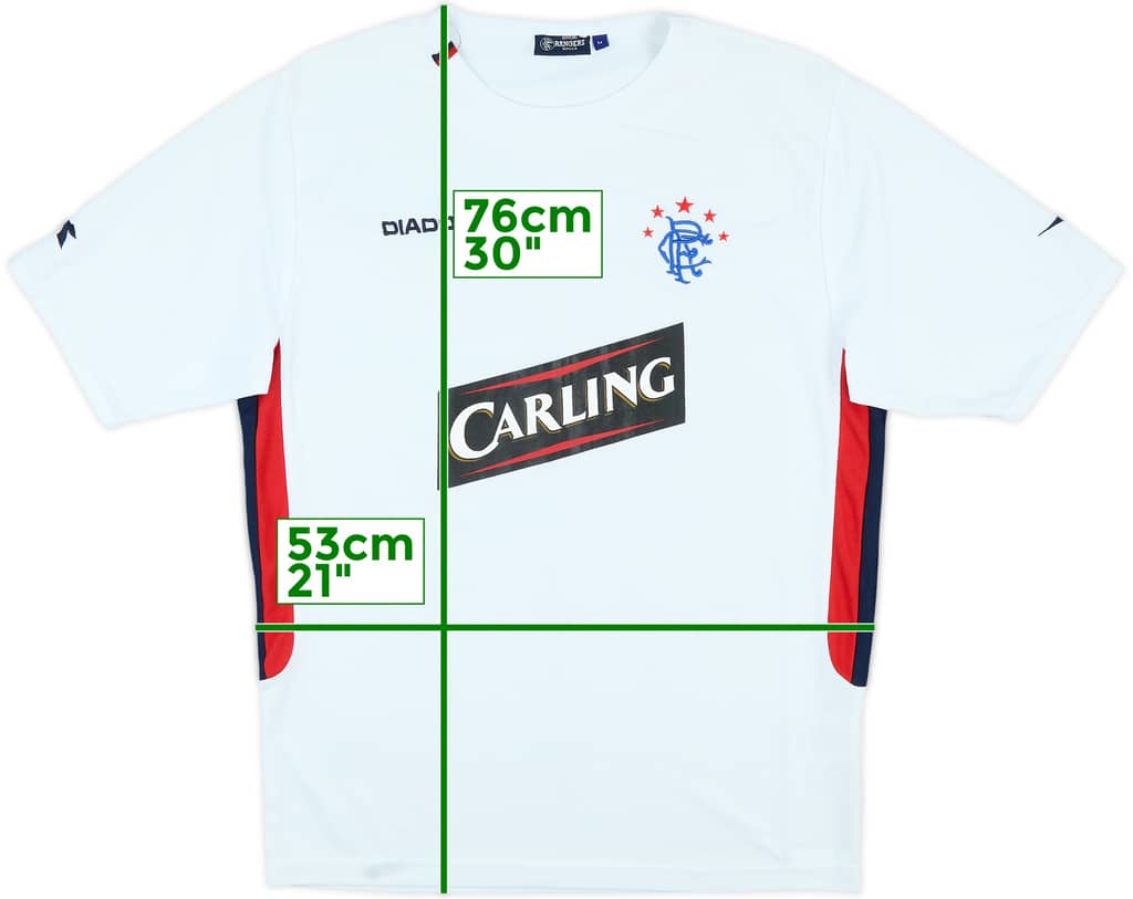 2004-05 Rangers Diadora Training Shirt - 9/10 - (M)