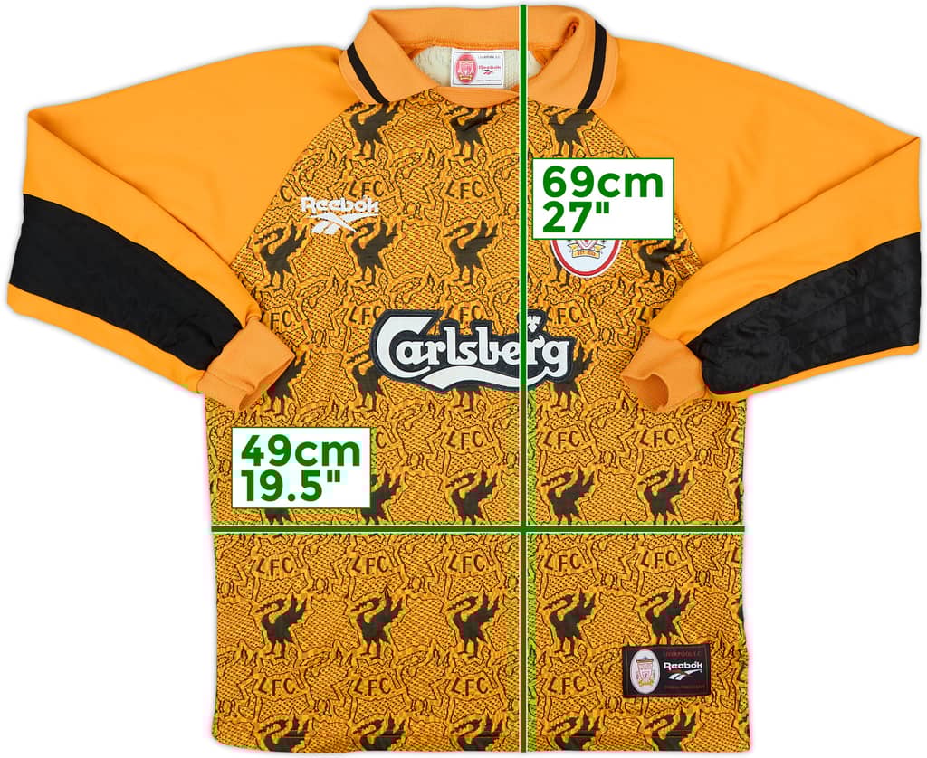 1996-97 Liverpool GK Shirt - 8/10 - (XL.Boys)