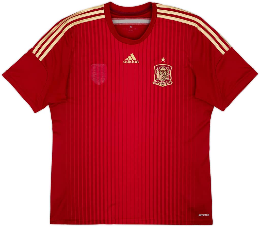 2013-15 Spain Home Shirt - 4/10 - (XL)