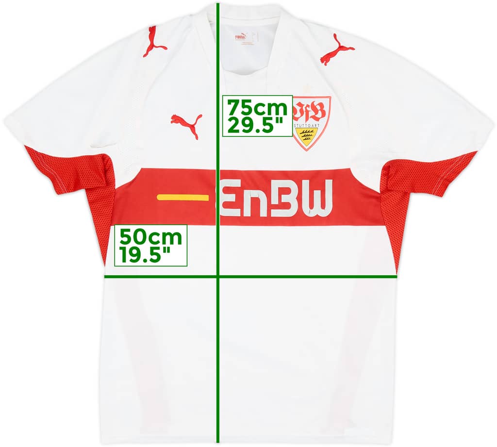 2007-08 Stuttgart Home Shirt - 5/10 - (M)