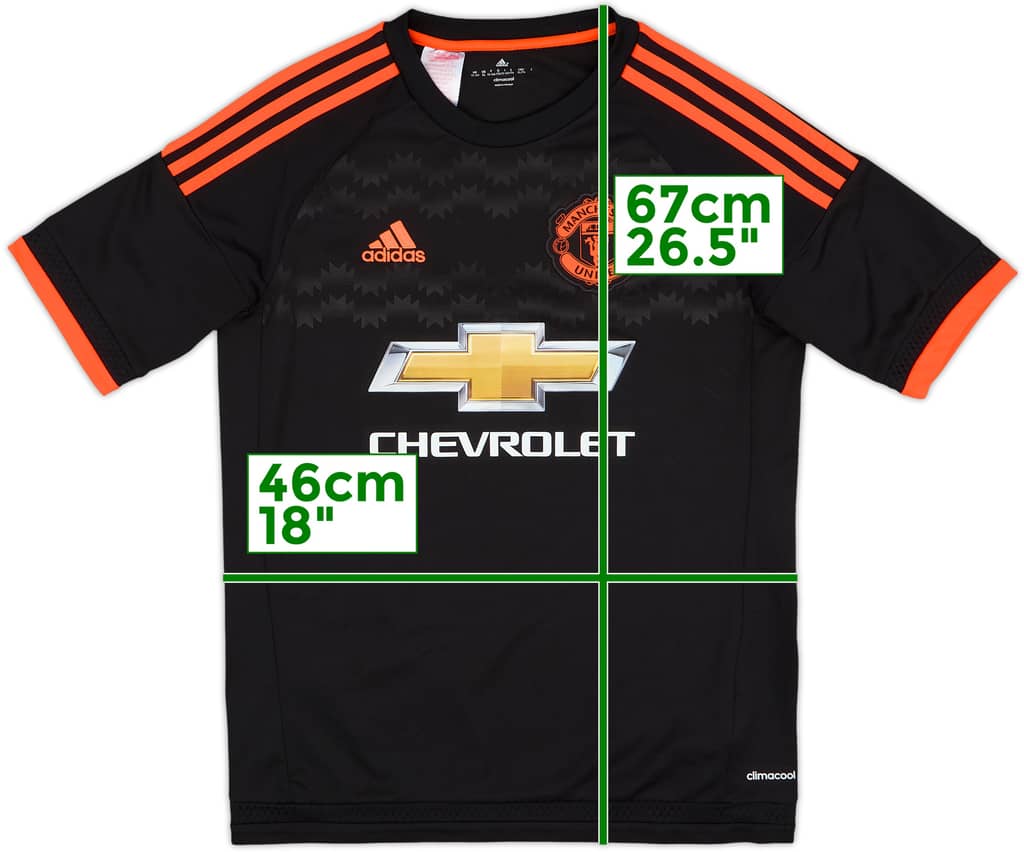 2015-16 Manchester United Third Shirt - 9/10 - (XL.Boys)