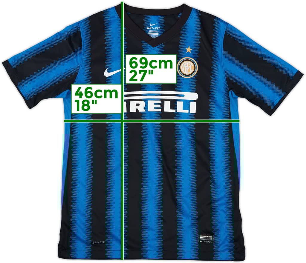 2010-11 Inter Milan Home Shirt - 9/10 - (XL.Boys)