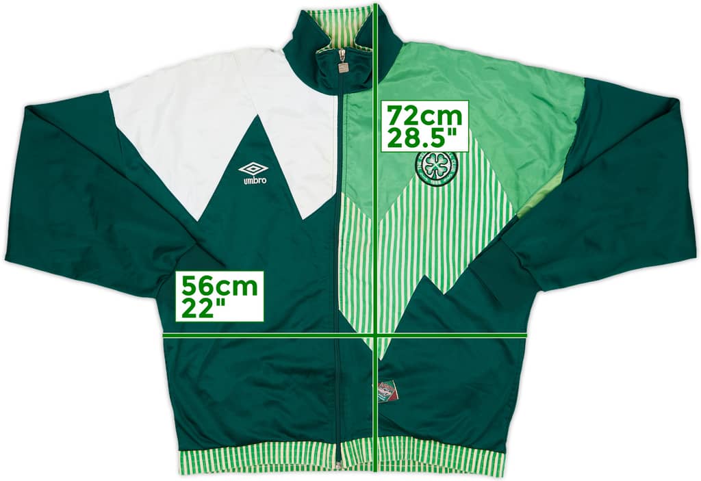1990-91 Celtic Umbro Track Jacket - 6/10 - (L)