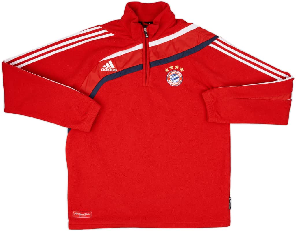 2009-10 Bayern Munich adidas 1/4 Zip Fleece Top - 8/10 - (L/XL)
