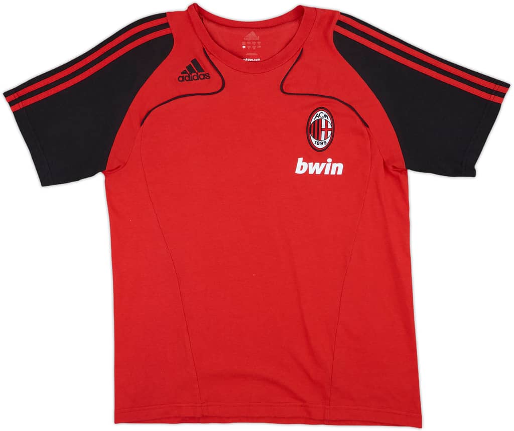 2008-09 AC Milan adidas Cotton Tee - 8/10 - (L)