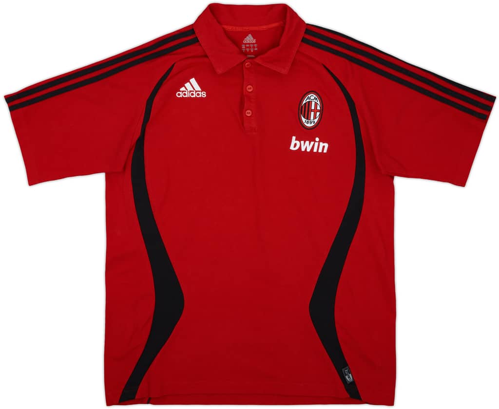 2006-07 AC Milan adidas Polo Shirt - 8/10 - (L)