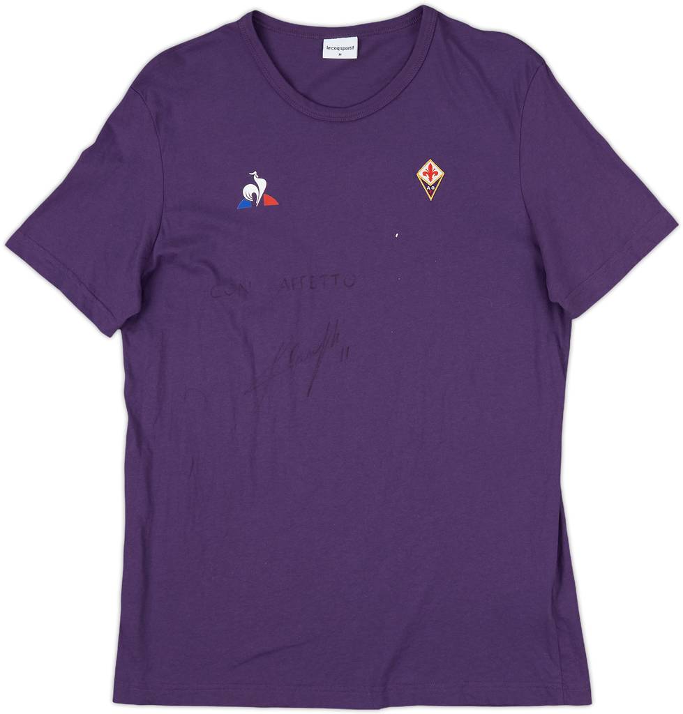 2017-18 Fiorentina Le Coq Sportif Signed Cotton Tee - 8/10 - (M)