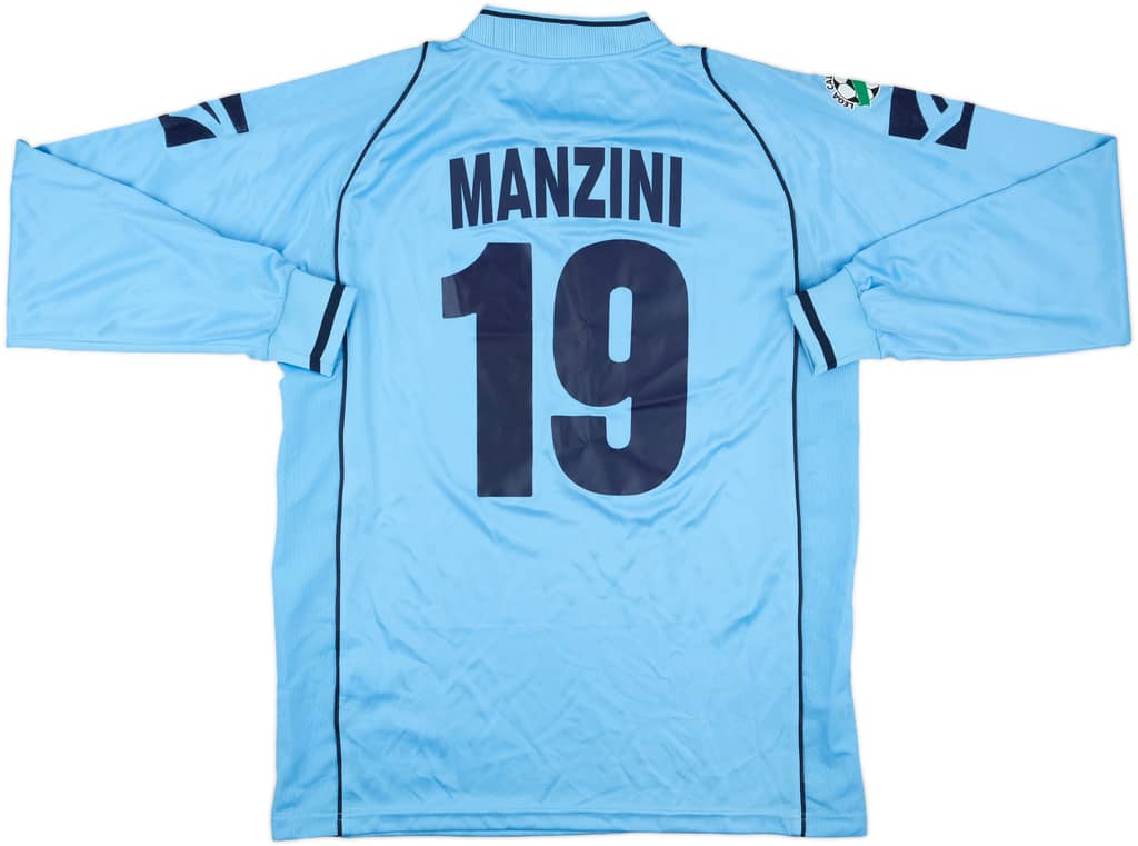 2003-04 Albinoleffe Match Issue Home L/S Shirt Manzini #19