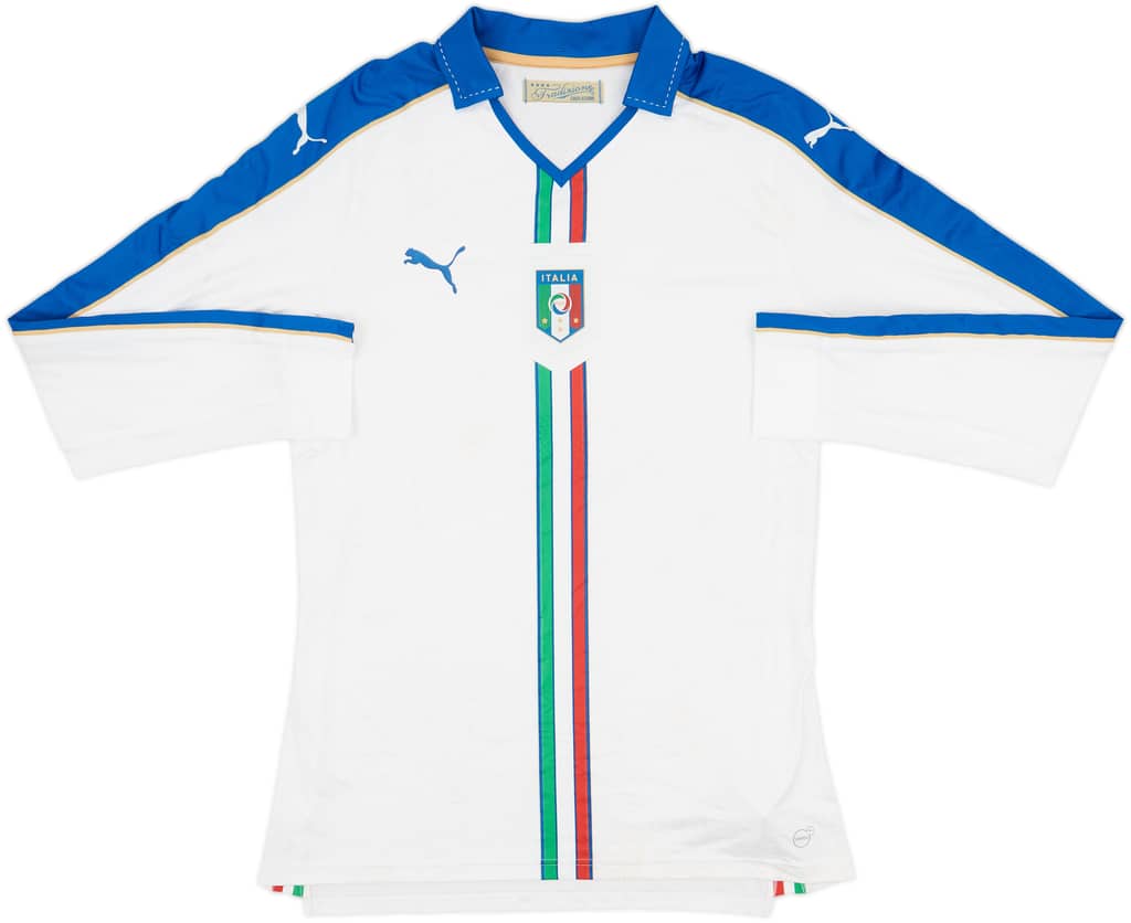 2016-17 Italy Player Issue Away L/S Shirt - 5/10 - (XXL)