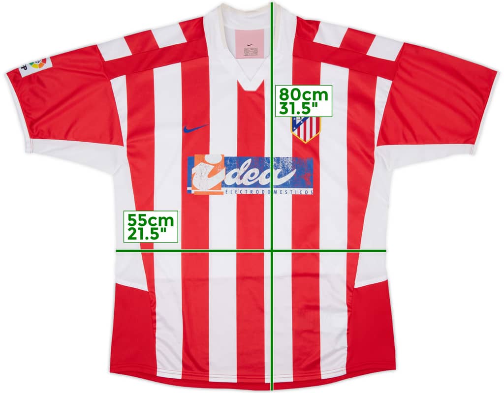 2002-03 Atletico Madrid Home Shirt - 6/10 - (L)