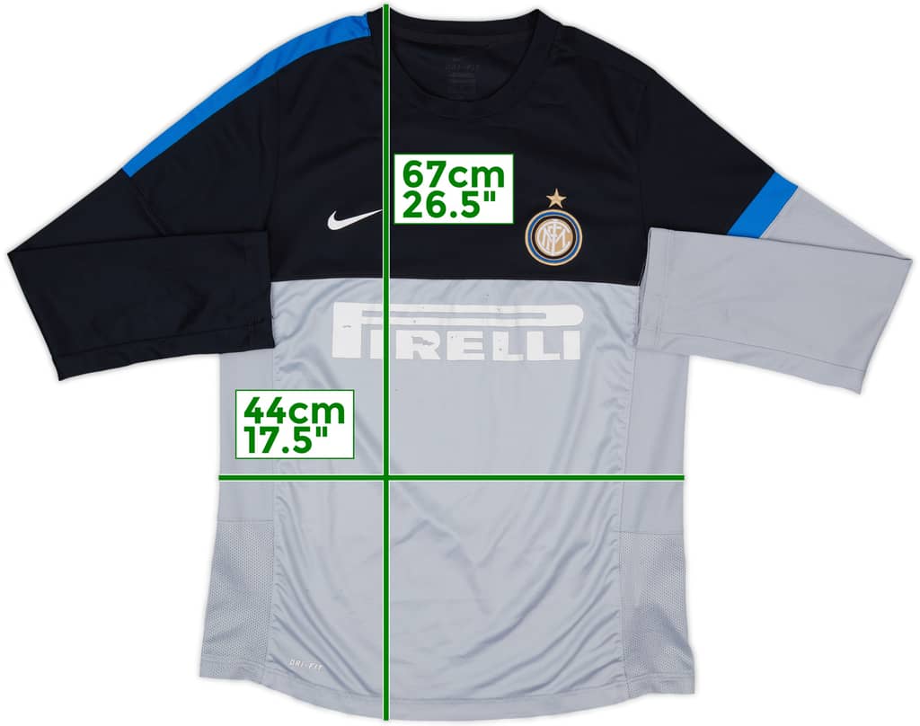 2012-13 Inter Milan Nike Training L/S Shirt - 5/10 - (XL.Boys)