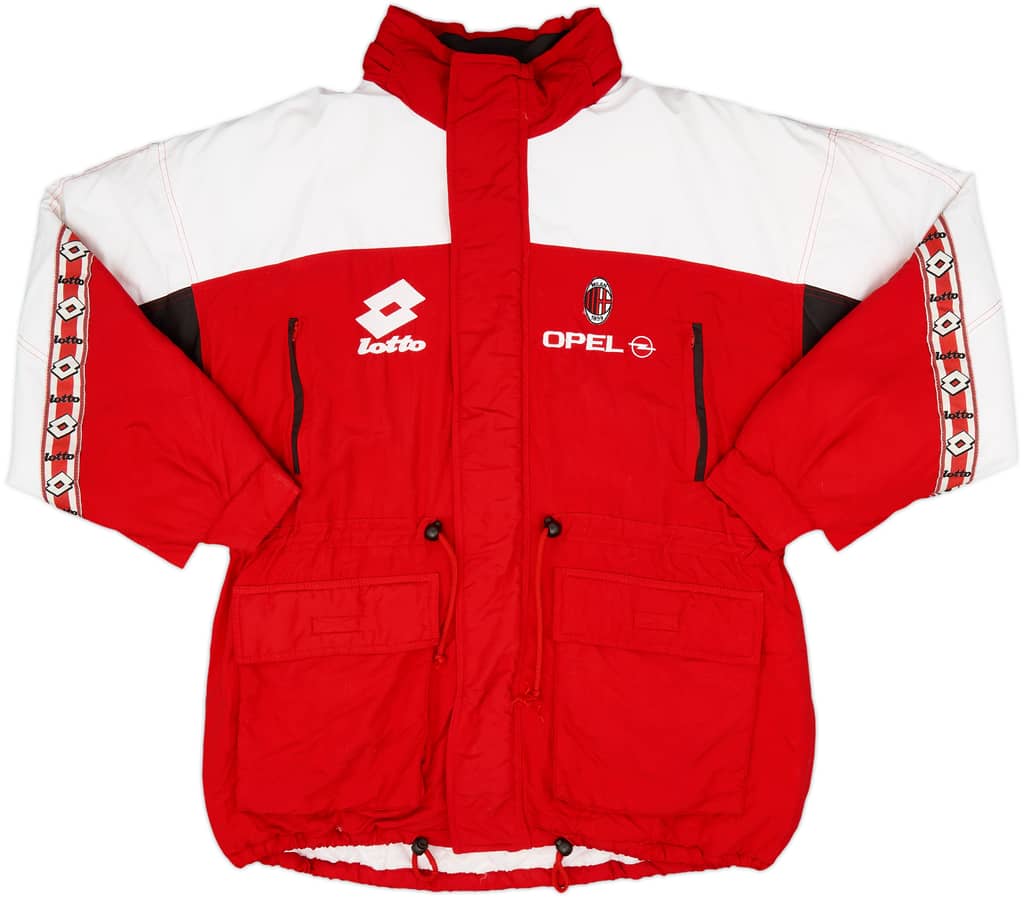 1995-96 AC Milan Lotto Padded Bench Coat - 8/10 - (L)