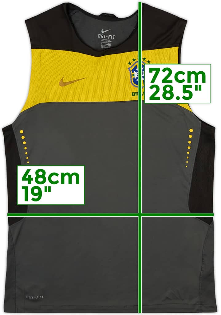 2010-12 Brazil Nike Training Vest - 4/10 - (S)