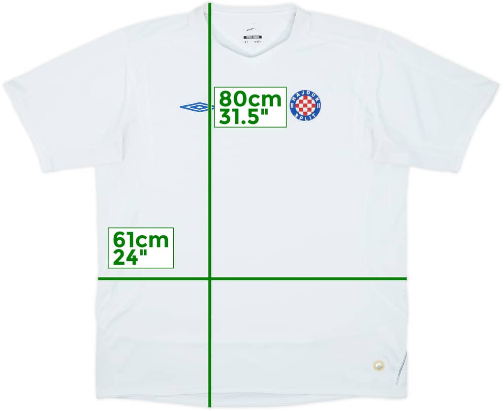 2006-10 Hajduk Split Home Shirt - 6/10 - (XL)