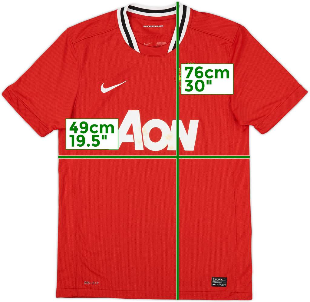 2011-12 Manchester United Home Shirt - 5/10 - (M)