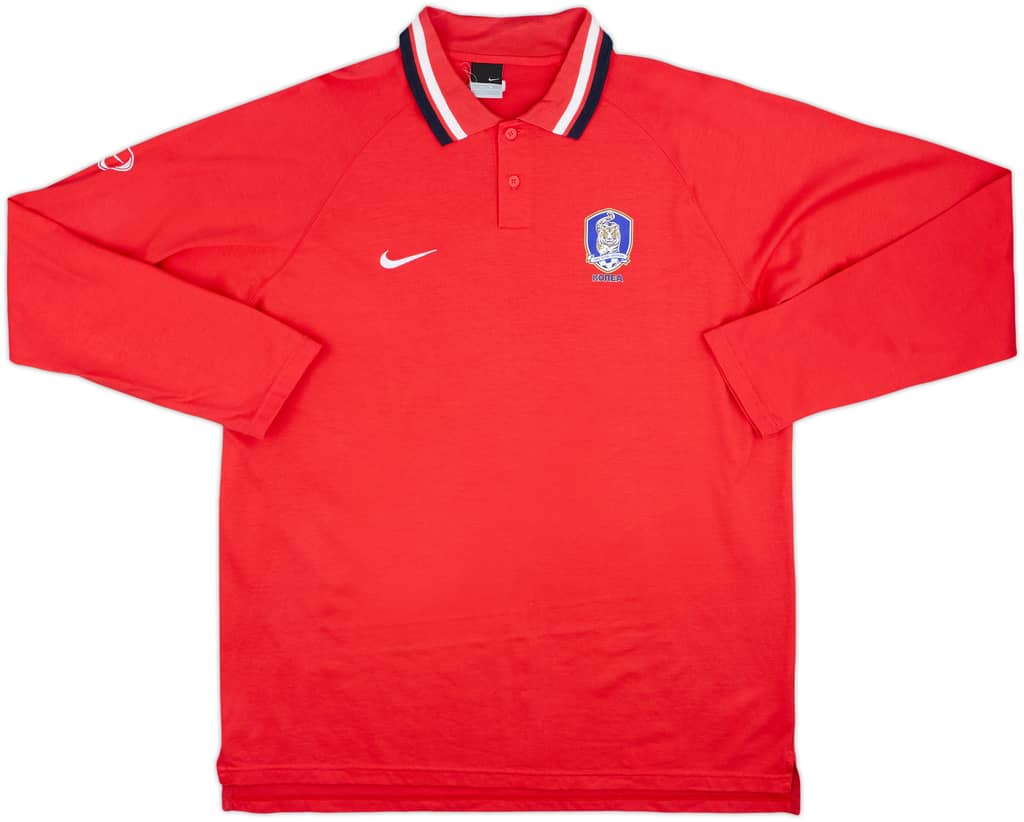2006-08 South Korea Nike Polo L/S Shirt - 9/10 - (XXL)