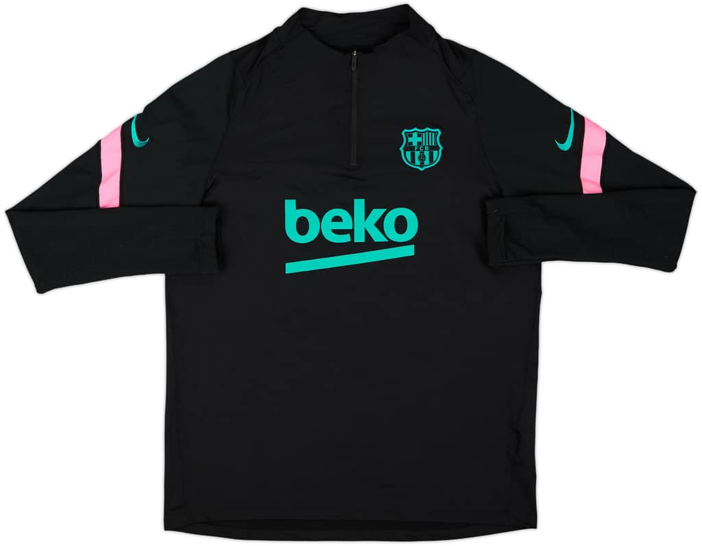 2020-21 Barcelona Nike 1/4 Zip Drill Top - 9/10 - (L)