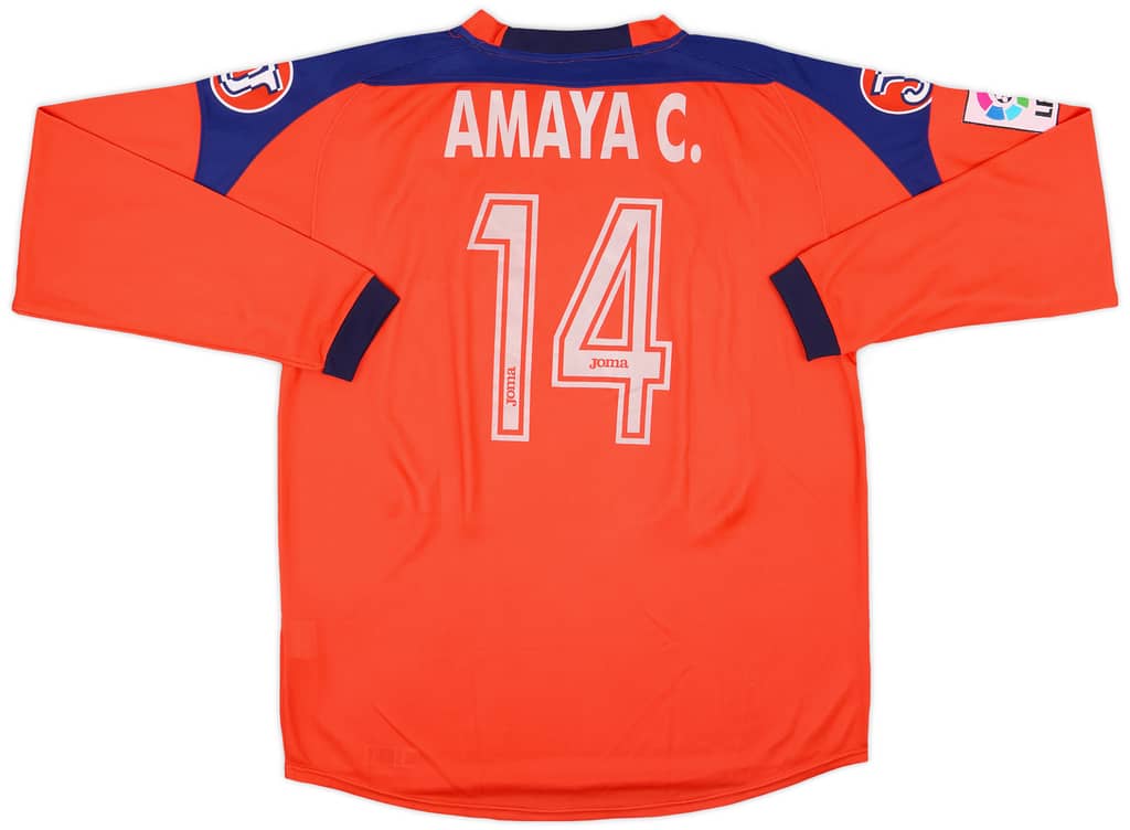 2004-05 Getafe Match Issue Away L/S Shirt Amaya C. #14