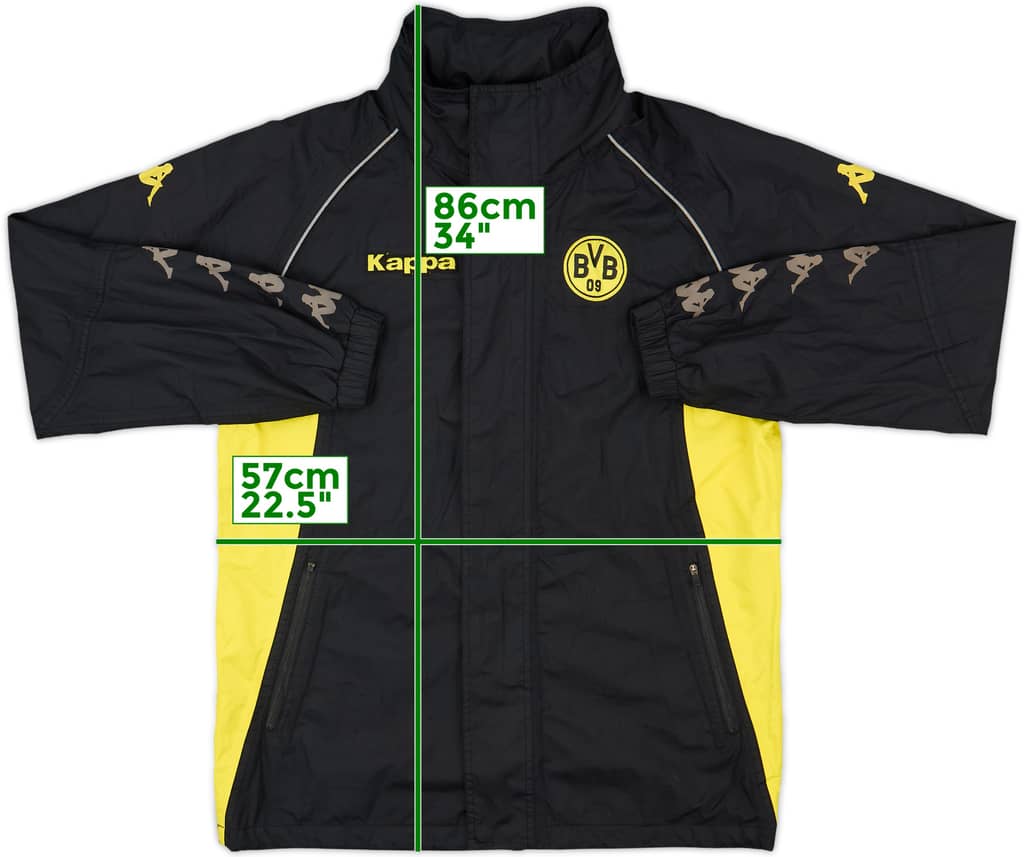 2009-10 Borussia Dortmund Kappa Hooded Rain Jacket - 6/10 - (M)