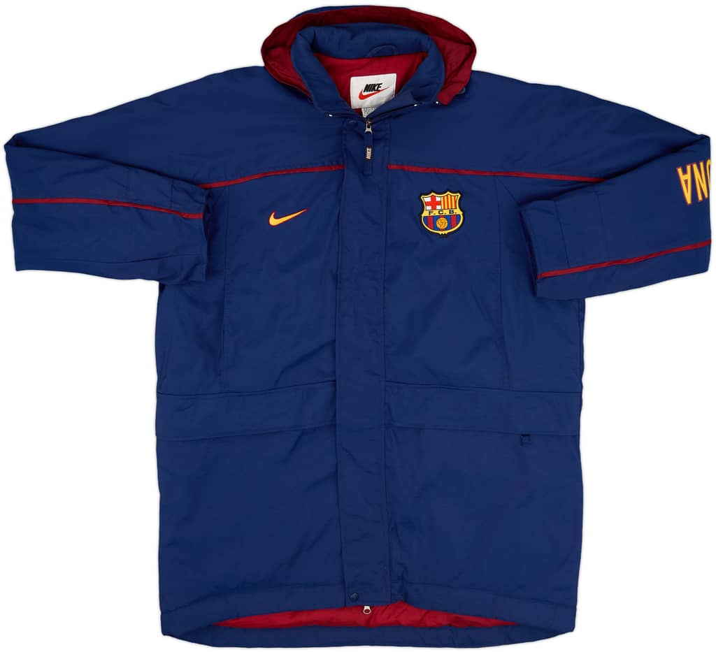 1998-99 Barcelona Nike Padded Bench Coat - 8/10 - (XL)