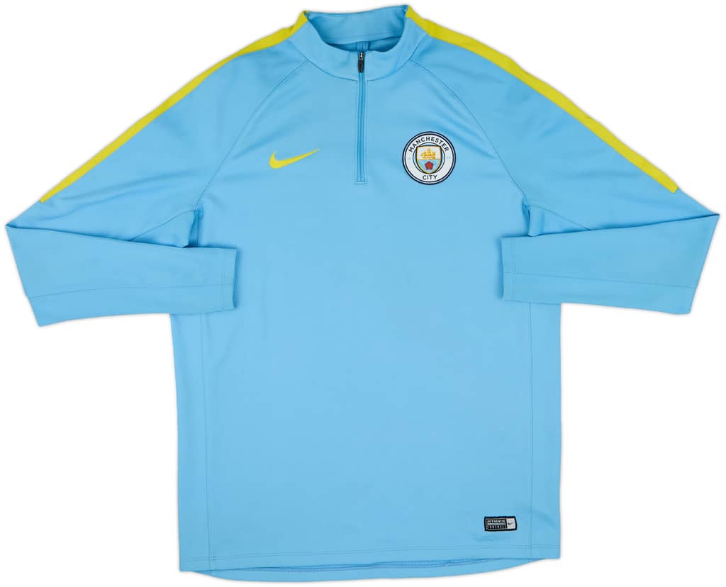 2016-17 Manchester City Nike 1/4 Zip Training Top - 8/10 - (L)
